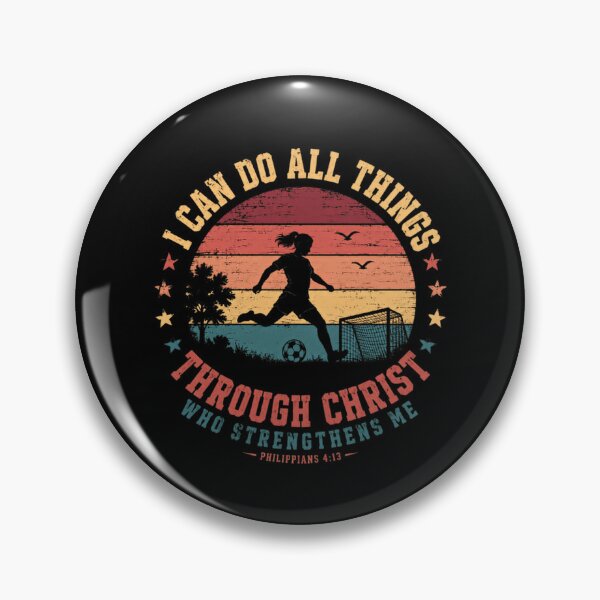 Item preview, I Can Do All Things Through Christ Who Strenghtens Me Christian Soccer Player designed and sold by SkeletonsDanger.