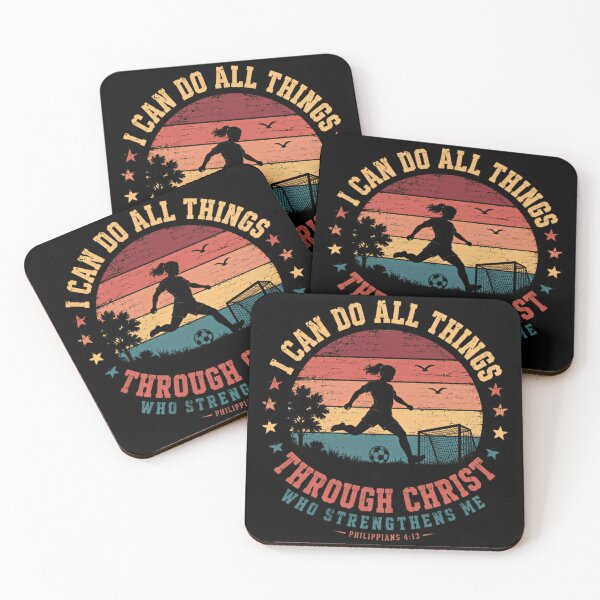 Item preview, I Can Do All Things Through Christ Who Strenghtens Me Christian Soccer Player designed and sold by SkeletonsDanger.