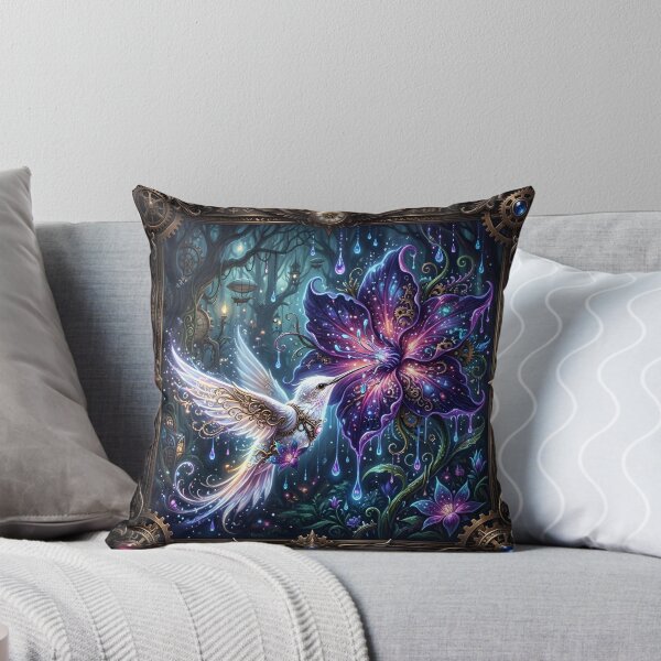 Item preview, Enchanted Steampunk Hummingbird – Magical Fantasy Garden designed and sold by nicky2342.