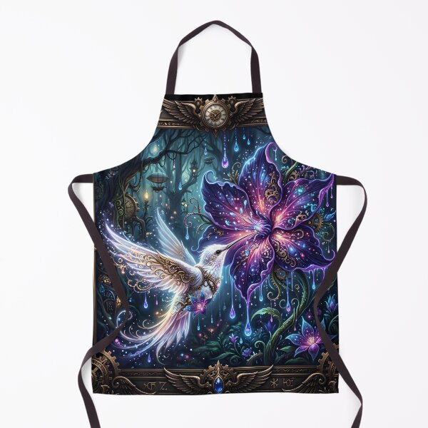 Item preview, Enchanted Steampunk Hummingbird – Magical Fantasy Garden designed and sold by nicky2342.