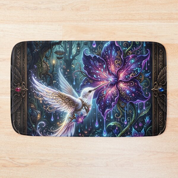 Item preview, Enchanted Steampunk Hummingbird – Magical Fantasy Garden designed and sold by nicky2342.
