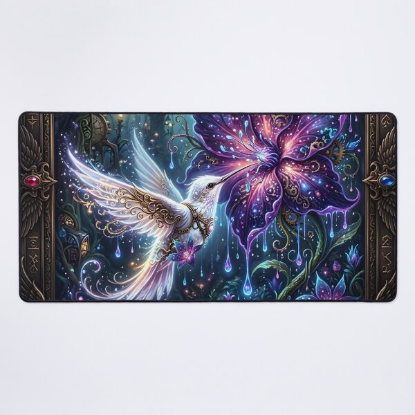 Item preview, Enchanted Steampunk Hummingbird – Magical Fantasy Garden designed and sold by nicky2342.