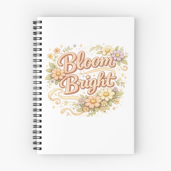 Item preview, Bloom Bright Cottagecore Floral Botanical Pastel Quote Art Design designed and sold by inkoutninja.