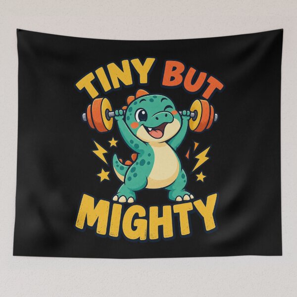 Item preview, Tiny but mighty dino power pose designed and sold by Side Quest Co..