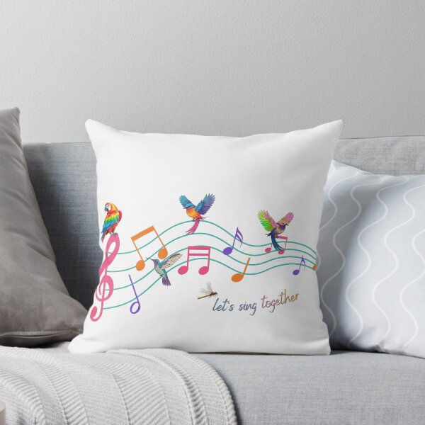Item preview, Let's Sing Together Colorful Musical Notes and Birds designed and sold by Mazza-mazza.