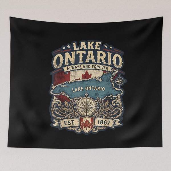 Item preview, Lake Ontario Est 1867 Canadian Patriot Men Women Vintage designed and sold by NguboNorento.