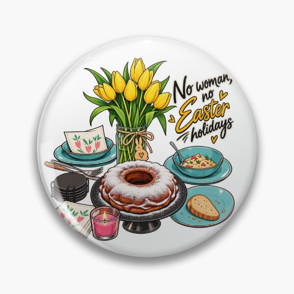 Item preview, No Easter Without Bundt Cake – Spring Holiday Kitchen Illustration designed and sold by NOVS·94.