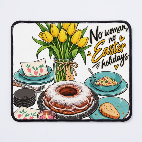 Item preview, No Easter Without Bundt Cake – Spring Holiday Kitchen Illustration designed and sold by NOVS·94.