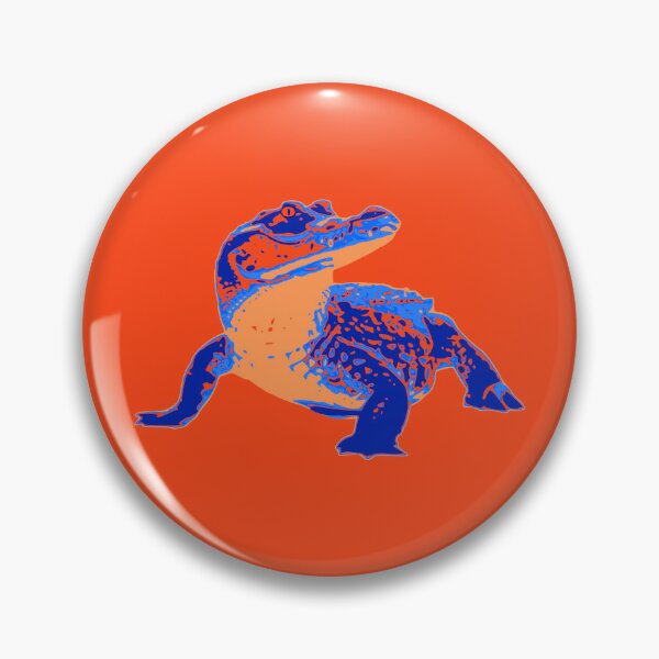 Item preview, Psychedelic Orange and Blue Gator with Head Up designed and sold by Karate Octopus.