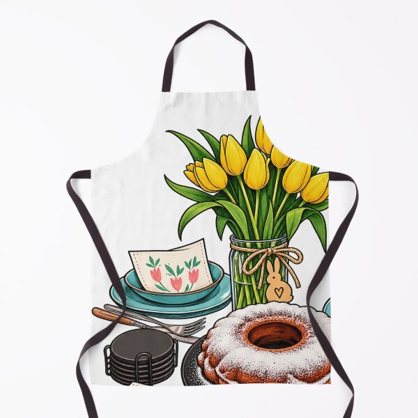 Item preview, No Easter Without Bundt Cake – Spring Holiday Kitchen Illustration designed and sold by NOVS·94.