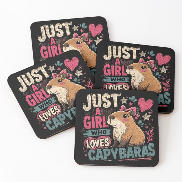 Item preview, Just A Girl Who Loves Capybaras Capybara Lover Animal Enthusiast Gift For Girls designed and sold by JonesFlora2025.