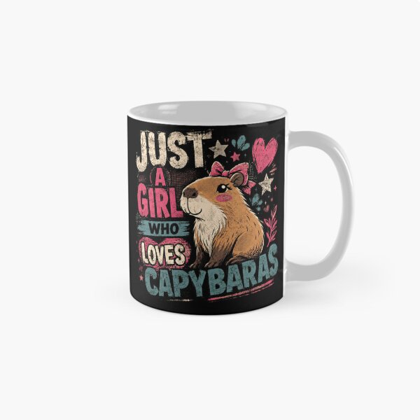 Item preview, Just A Girl Who Loves Capybaras Capybara Lover Animal Enthusiast Gift For Girls designed and sold by JonesFlora2025.