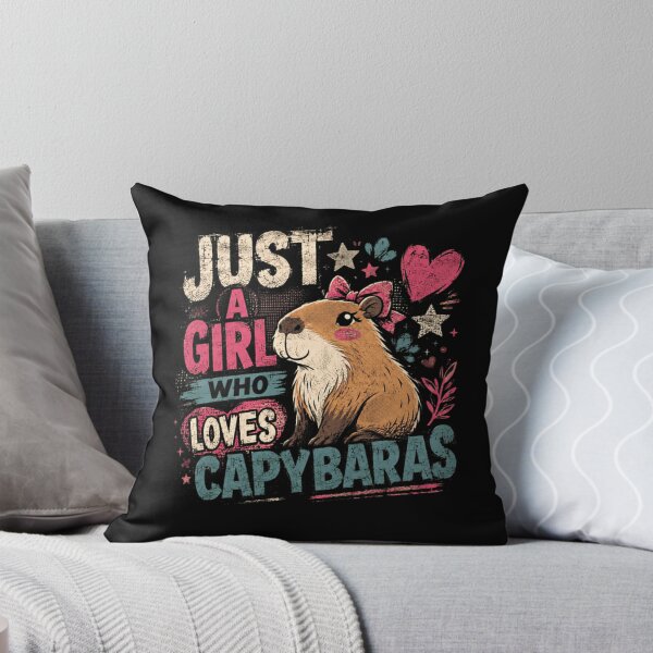 Item preview, Just A Girl Who Loves Capybaras Capybara Lover Animal Enthusiast Gift For Girls designed and sold by JonesFlora2025.
