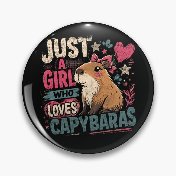 Item preview, Just A Girl Who Loves Capybaras Capybara Lover Animal Enthusiast Gift For Girls designed and sold by JonesFlora2025.