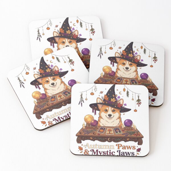Item preview, Autumn Paws and Mystic Jaws Corgi designed and sold by pascualking.