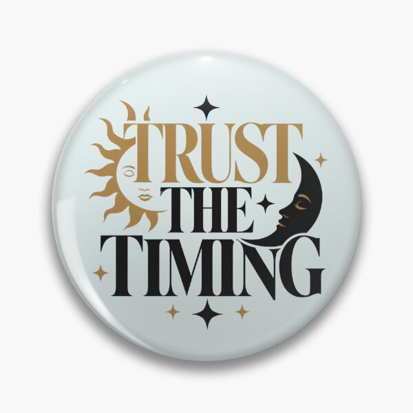 Item preview, Trust The Timing Spiritual Manifestation Quote designed and sold by CosmicQuietStudio.