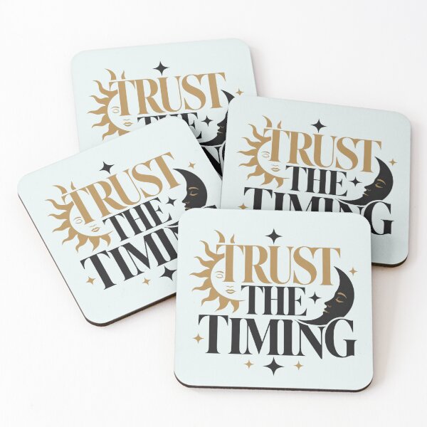 Item preview, Trust The Timing Spiritual Manifestation Quote designed and sold by CosmicQuietStudio.