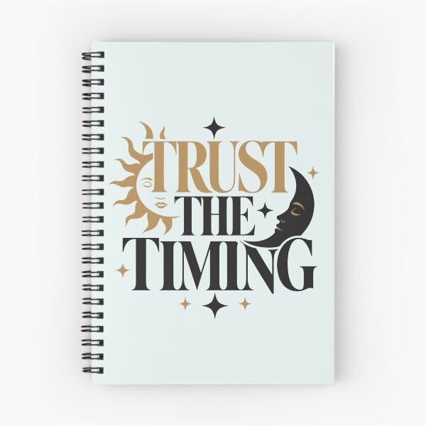 Item preview, Trust The Timing Spiritual Manifestation Quote designed and sold by CosmicQuietStudio.