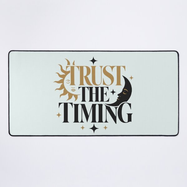 Item preview, Trust The Timing Spiritual Manifestation Quote designed and sold by CosmicQuietStudio.