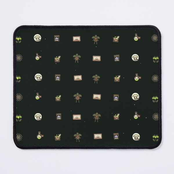 Item preview, Poison Garden Vector Micro Icon Pattern Dark Botany designed and sold by KungPowUnicorn.