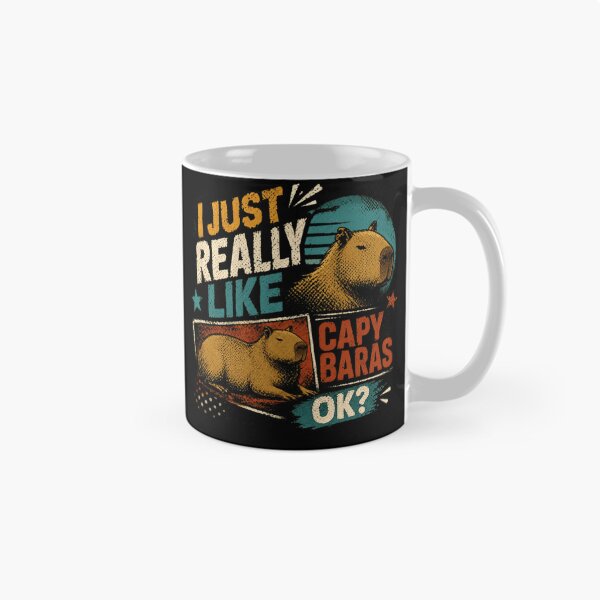 Item preview, I Just Really Like Capy Baras Ok? Capybara Lover Animal Fan designed and sold by JonesFlora2025.