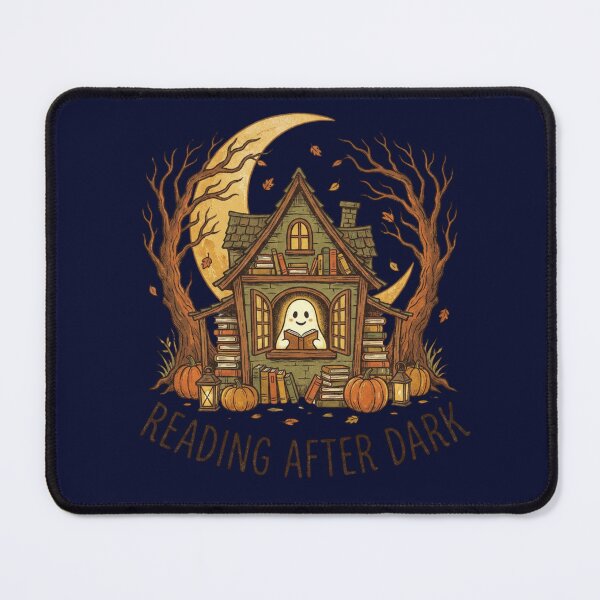 Item preview, Reading After Dark – Spooky Ghost Book Lover Halloween Design | Cozy Gothic Autumn Reading designed and sold by MaafiaArtsThai.