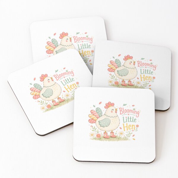 Item preview, Blooming Little Hen Cute Spring Chicken Floral Cottagecore Art Design designed and sold by inkoutninja.