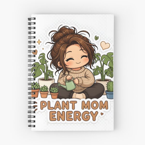 Item preview, Plant Mom Energy Cute Sticker designed and sold by CozyMugArt.
