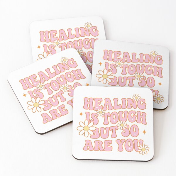 Item preview, Healing Is Tough But So Are You Retro Mental Health Support Daisy designed and sold by raedattia.