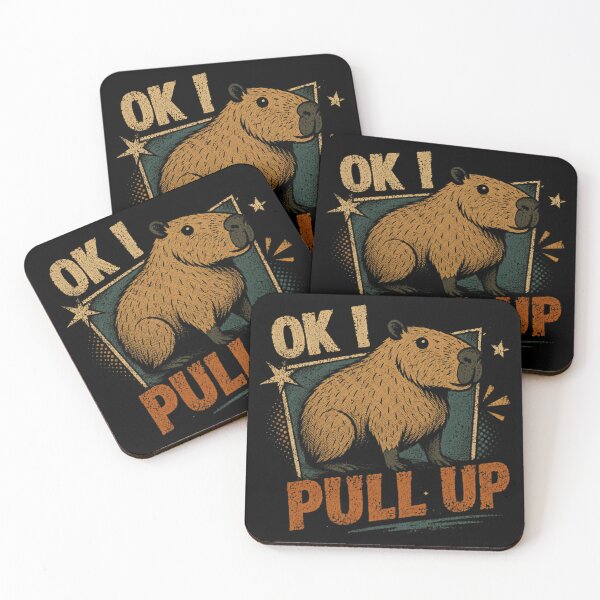 Item preview, Ok! Pull Up Capybara Meme Chill Animal designed and sold by JonesFlora2025.