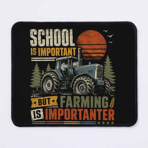 Item preview, School Is Important But Farming Is Importanter Farmer Agriculture Tractor Life Funny Saying designed and sold by RetroMini2026.