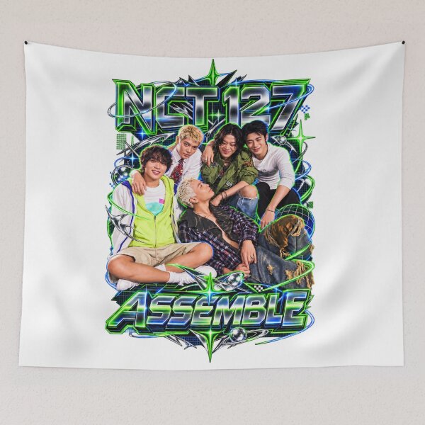 Item preview, NCT 127 Live Concert Assemble Neon Green Aesthetic Graphic designed and sold by Valeree Store.