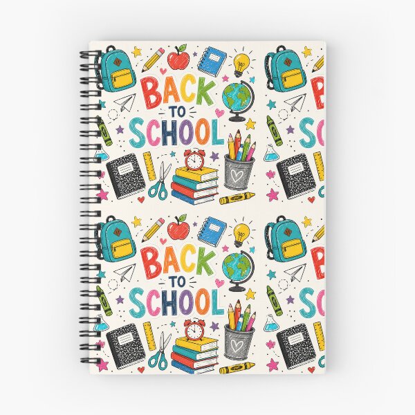 Item preview, Back to School Doodle – Colorful School Supplies, Books, Backpack & Apple designed and sold by vinothmech53.