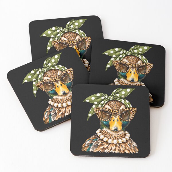 Item preview, Glam Mallard Duck Wearing Polka Dots Bandana, Hunting Season designed and sold by RileyAngelaShop.