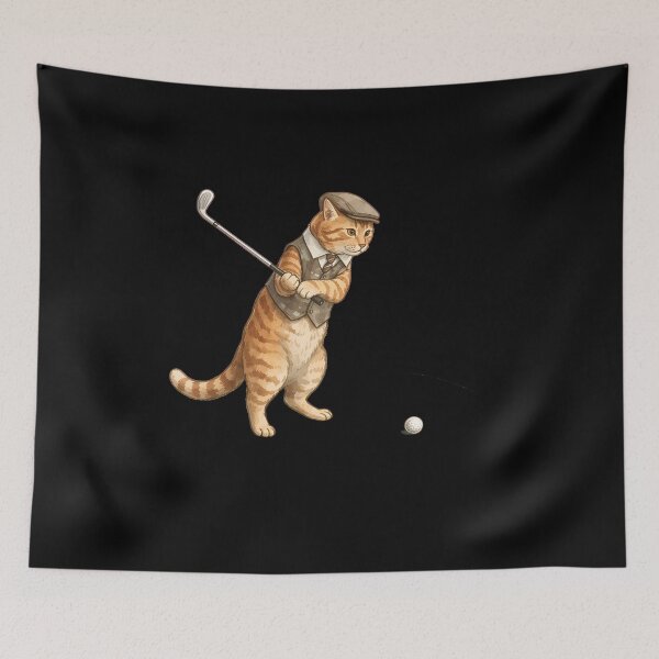Item preview, Cat golf Player designed and sold by Dmo3HarkoArt.