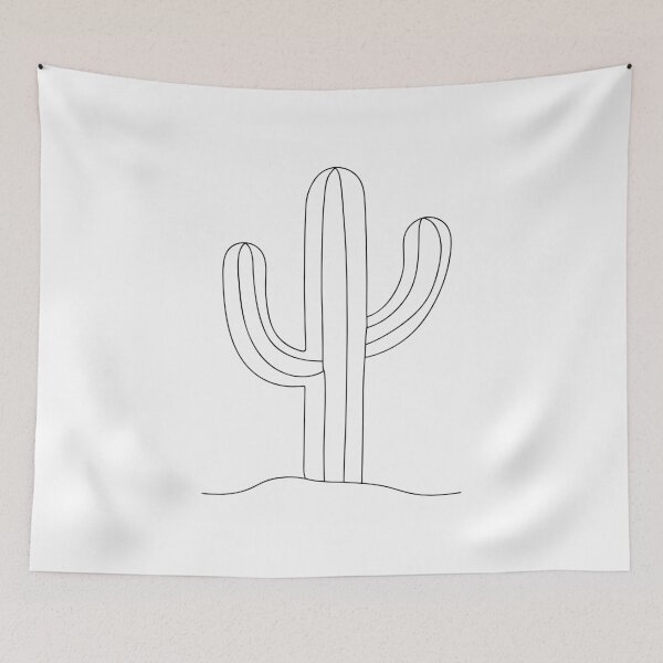 Item preview, Cactus Minimalist 1 Line Art Gift designed and sold by OneLine Studio.