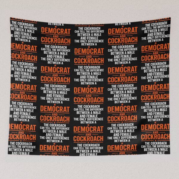 Item preview, Difference Between Democrat Cockroach Political Satire designed and sold by RealestInternet.