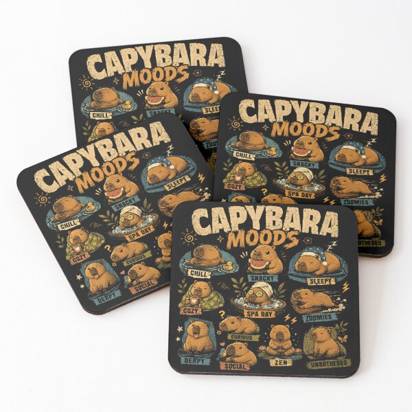 Item preview, Capybara Moods Capybara Lover Animal Fan designed and sold by JonesFlora2025.