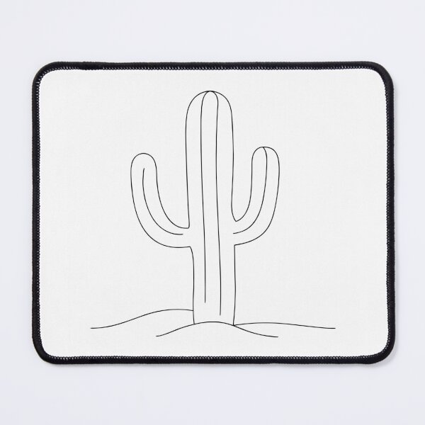 Item preview, Cactus Minimalist 2 Line Art Gift designed and sold by OneLine Studio.
