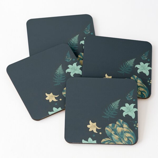 Item preview, Dark Teal Lily Botanical Floral Stationery designed and sold by ArtlightStudio.