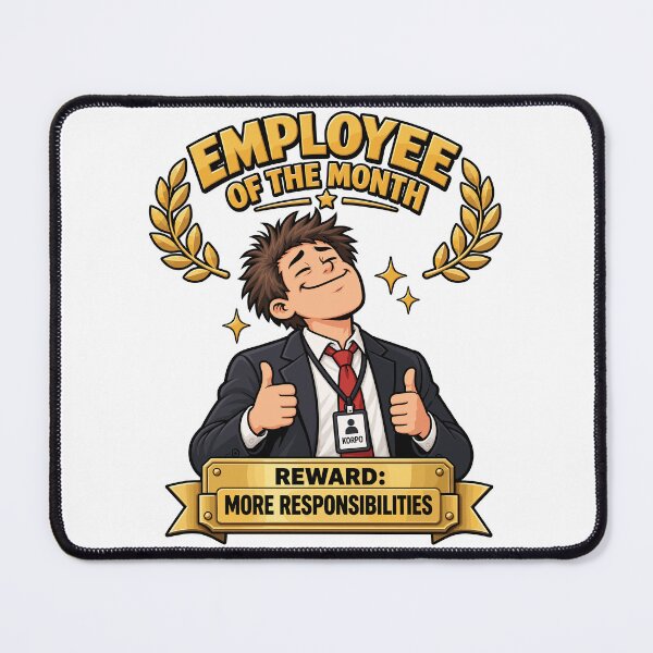 Item preview, Employee of the Month Reward Humor designed and sold by PRINTIONAL.