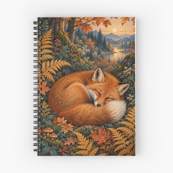 Item preview, Sleeping Fox in a Golden Autumn Forest designed and sold by Vitalka-uk.