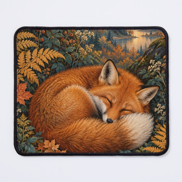Item preview, Sleeping Fox in a Golden Autumn Forest designed and sold by Vitalka-uk.