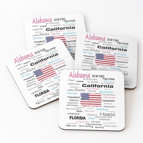 Item preview, The Names of the United States designed and sold by FlareCraftStudio.