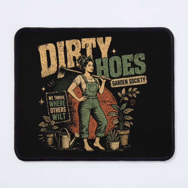 Item preview, Dirty Hoes Garden Society We Thrive Where Others Wilt Funny Gardening Lover designed and sold by RetroMini2026.