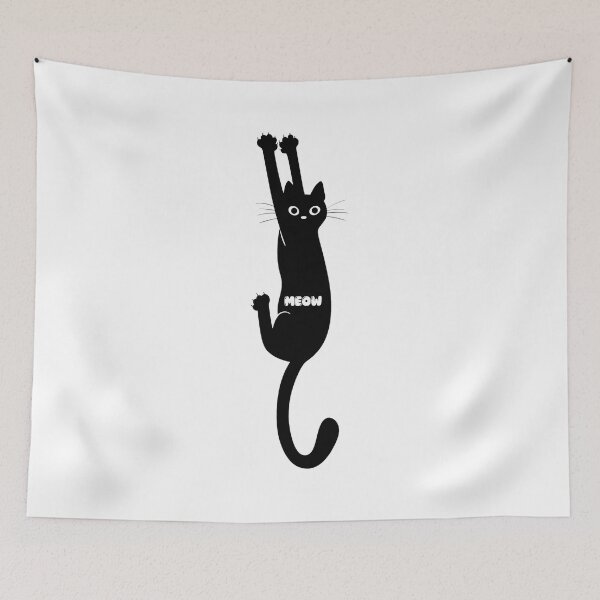 Item preview, Stretched Black Cat Silhouette Clinging  designed and sold by ANGELREYNOLS.