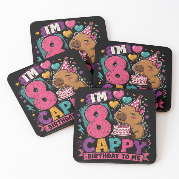 Item preview, I'm 8 Cappy Birthday To Me Capybara Eighth Birthday Kids designed and sold by JonesFlora2025.