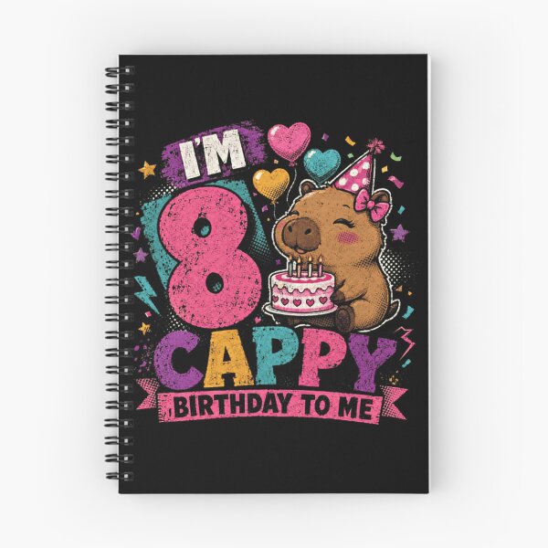 Item preview, I'm 8 Cappy Birthday To Me Capybara Eighth Birthday Kids designed and sold by JonesFlora2025.
