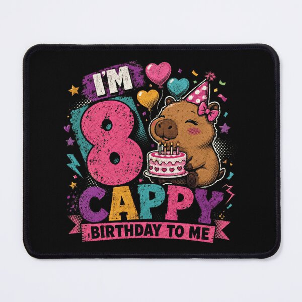 Item preview, I'm 8 Cappy Birthday To Me Capybara Eighth Birthday Kids designed and sold by JonesFlora2025.