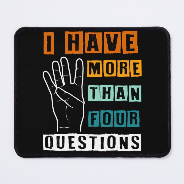 Item preview, Funny Passover Seder I Have More Than Four Questions designed and sold by HeidiVintageArt.